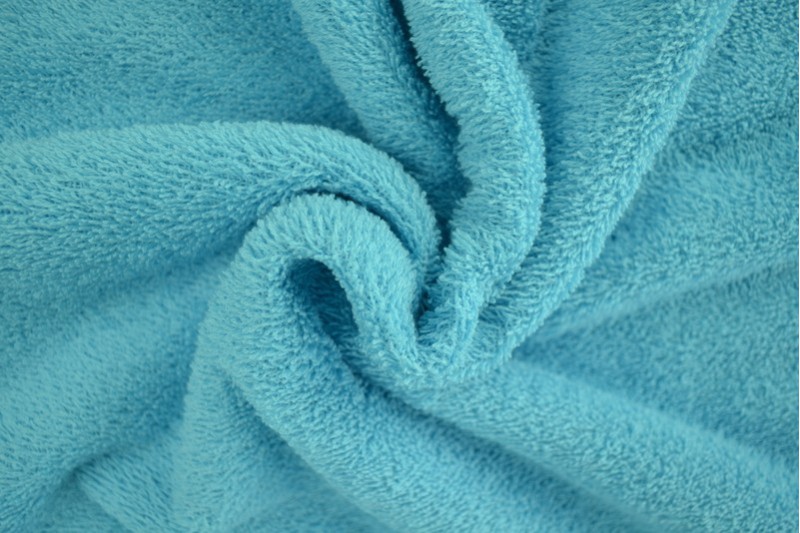 Tissu Éponge de Coton tissu éponge bleu aqua