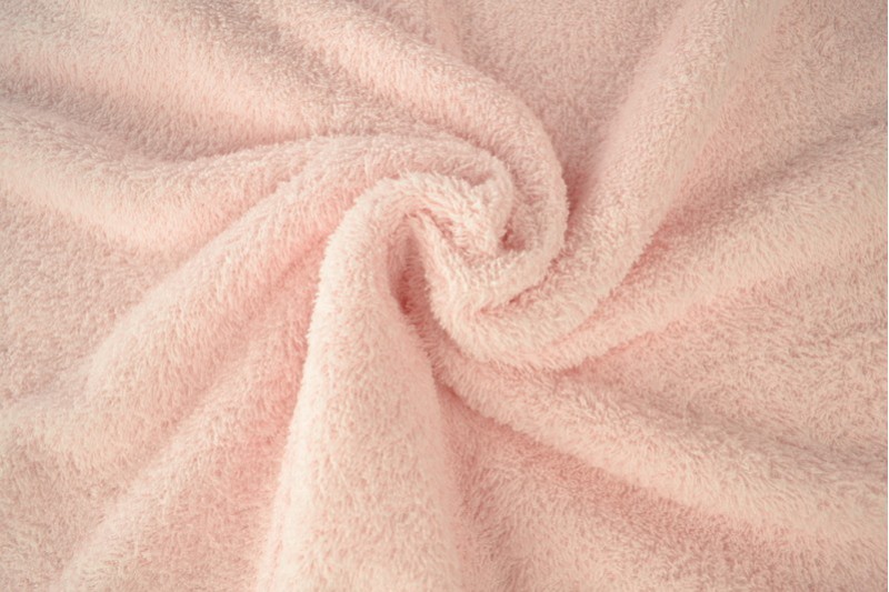 Tissu Éponge de Coton tissu éponge rose bébé